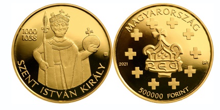 2021 Szent István király aranyérme 2021 Szent István király aranyérme